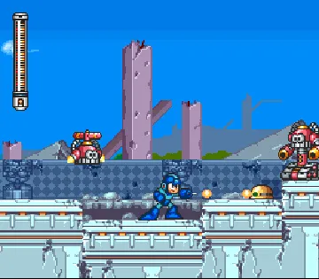 Rockman 7 - Shukumei no Taiketsu! (Japan) (Sample) screen shot game playing